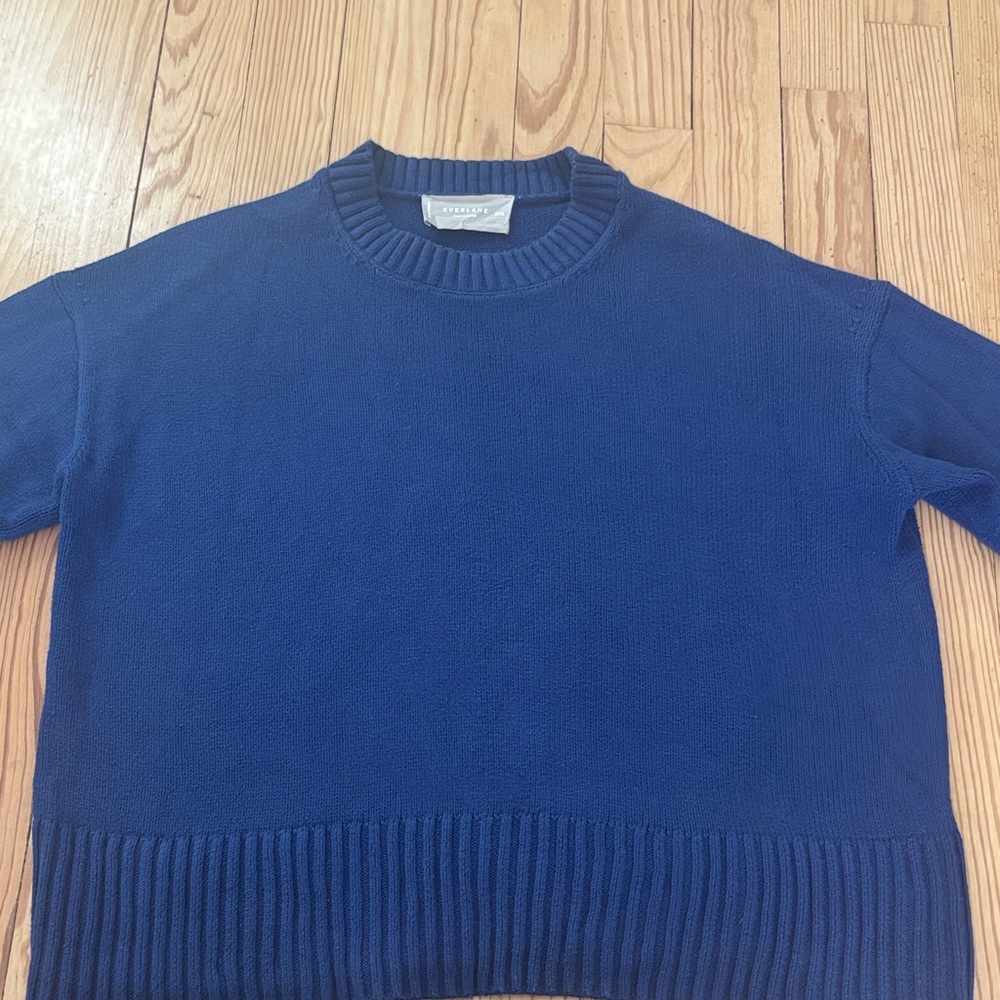 Everlane Navy Crewneck Sweater